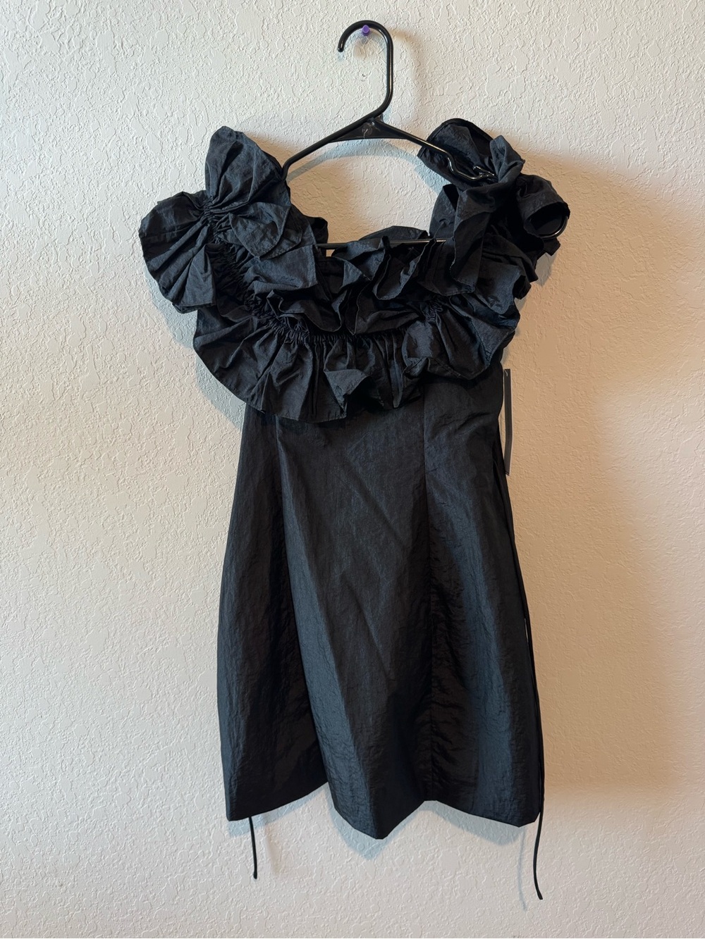 Princess Polly Black Ruffled Mini Dress